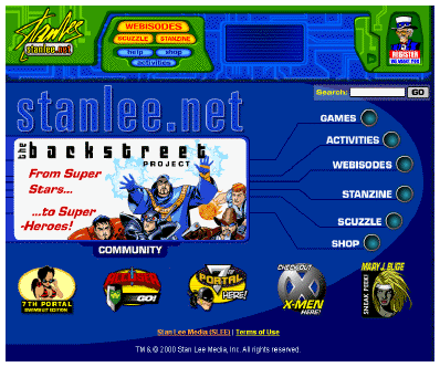 Stanlee.net as it used to be