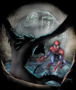 Man-Thing, Spider-man and Lizard Man
